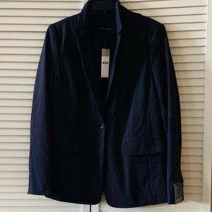 Banana Republic Navy Blue Blazer w/White dots